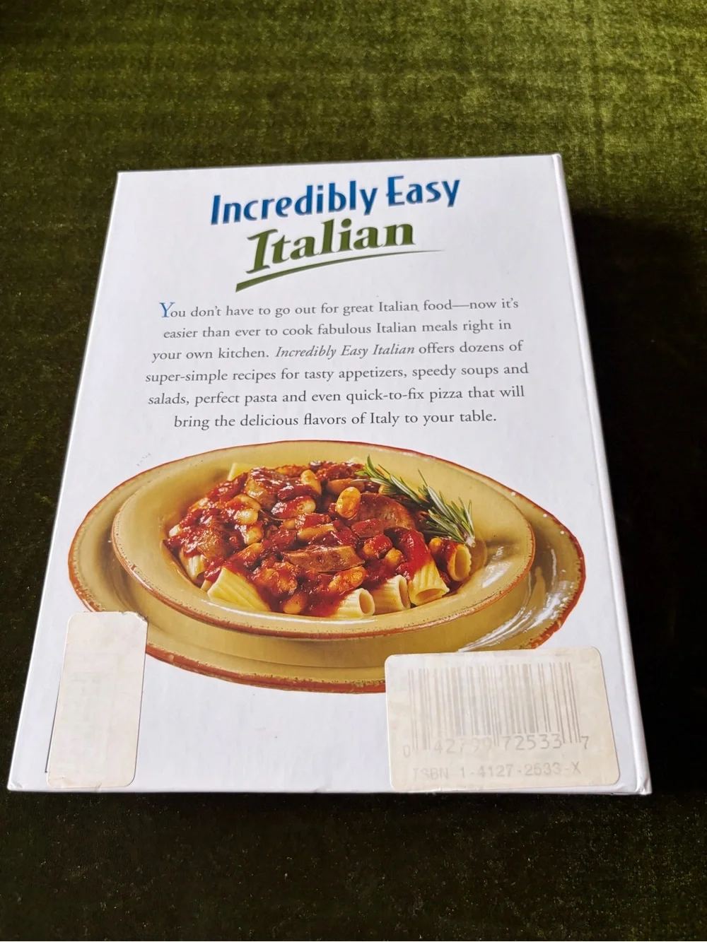 Incredibly Easy Italian Cookbook by - Green Cover - Picture 2 of 3